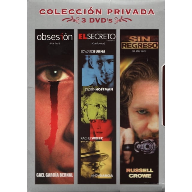 Obsesion & El Secreto & Sin Regreso Boxset 3 Películas DVD QUALITY
