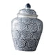 thumbnail image 4 of Jarrón de cerámica con flores, centro de mesa decorativo tradicional de vidrio pintado a mano Medio, 4 of 9