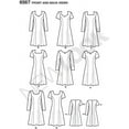 thumbnail image 3 of New Look Sewing Pattern 6567 Misses Dresses, Size A (6-8-10-12-14-16), 3 of 5