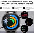 thumbnail image 5 of TOZO S5 Smartwatch for Men Women IP68 Waterproof Smartwatch for iPhone & Android,1.43" Ultra-Clear AMOLED Screen,Bluetooth Call(Answer/Make Calls),100+ Sports Modes Fitness Watchs with Sleep Monitor, 5 of 11
