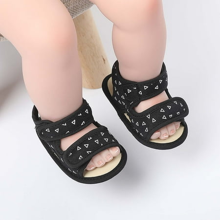 

Bnwani Childs Shoes Kids Shoes Baby Toddler Boys Non-Slip Soft-Soled Breathable Summer Casual Shoes Black Size 13