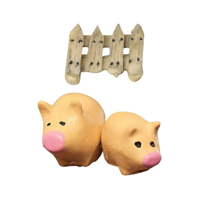 3 Pcs/ensemble Figurine Anime Haute Simulation Décorative Mini Figurine d'Action Accessoires DIY pour Jardin