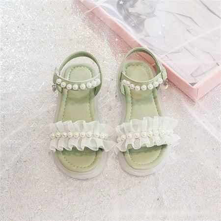 

Hiking Sandals Kids Boys Sandals Cute Girls Sandals Toddler Water Sandals Toddler Slide Sandals Cool Kid Sandals Girls children big children non-slip casual soft sole sandals Green 27
