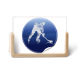 thumbnail image 1 of Winter Sport Skating and Ice Hockey Watercolor Photo Wooden Photo Frame Tabletop Display, 1 of 3