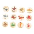 thumbnail image 1 of 12 piezas de juguetes Montessori, juguetes cognitivos, actividades, rompecabezas de madera Montessori mar, 1 of 9