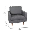 thumbnail image 6 of Flash Furniture Hudson Living Room Chair, Dark Gray Fabric, 6 of 12