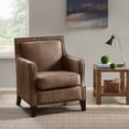 thumbnail image 4 of Gracie Mills Sharp Morocco Wood and Faux Leather Accent Chair - GRACE-9883, 4 of 4