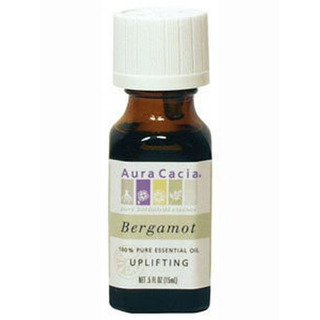 Aura Cacia 100% Pure Essential Oil, Bergamot Bergaptene Free, 0.5 Oz