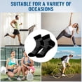 thumbnail image 5 of VEGCOO Athletic Ankle Socks, 6 Pairs Thick Cushioned Running Sports Socks for Men Women, 5 of 7