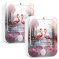 thumbnail image 2 of Flamingoes Lake Flowers Night Lights Plug into Wall LED with Auto Light Sensor Warm Light for Kids Hallway Bedroom Living Room Kitchen Bathroom Set of 2, 2 of 7