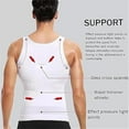 thumbnail image 3 of Mens Slimming Body Shaper Vest Compression Tank Tops Shirts Workout Abs Abdomen Undershirts 3pcs, 3 of 19