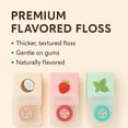 thumbnail image 2 of Flavored Dental Floss – Flavored 3 packs (coconut flavor), waxed, thick, tear-resistant, gentle on gums, travel-friendly oral care, 2 of 4