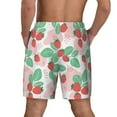thumbnail image 4 of Balery Strawberry Mens Swim Trunks Swim Shorts for Men Quick Dry Inseam Beach Shorts with Compression Liner Pocket-3X-Large, 4 of 9