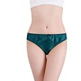thumbnail image 4 of Bragas de seda de morera para mujer, bikini sexy de seda, ropa interior de satén, 2 piezas, 4 of 4