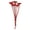 Red, variant on Vickerman 8-12" Bleached Rosette Compacta - Sleeved 5 stems, Dried