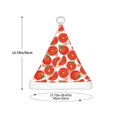 thumbnail image 3 of Fuzoiu Tomatoes Print Santa Hat Christmas Hat for kids,Santa Hats with Pompom, Unisex Xmas Holiday Hat for Christmas New Year Festive Party Supplies, 3 of 6