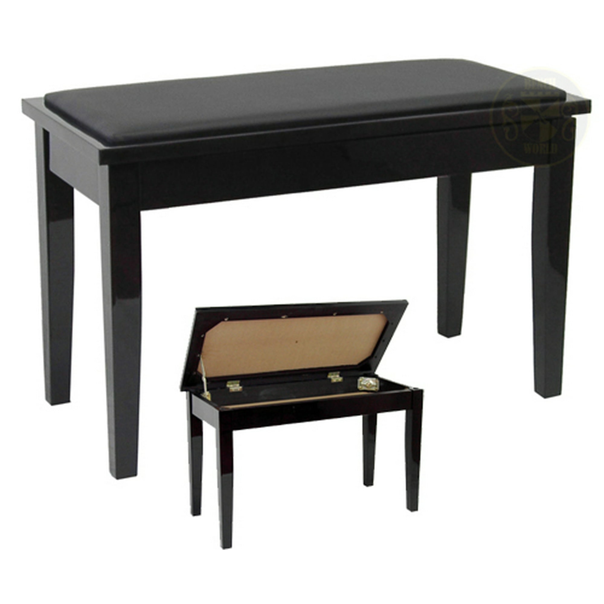Benchworld Ace202cpe Duet Piano Bench 30 Padded With Storage Polished Ebony Canada Benchworld Ace202cpe Duet Piano Bench, Piano Bench With Storage Canada