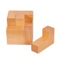 thumbnail image 3 of Juguete de rompecabezas Luban Lock de 7 bloques en forma de cubo de madera azul para niños, 3 of 4