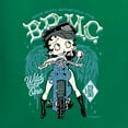 thumbnail image 5 of Wild Bobby Biker Betty Boop MC Motorcycle Club 1930 Betty Boop Womens T-Shirt, Kelly, Large, 5 of 5