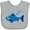 AC-Heather Grey, variant on Inktastic Fishing Blue Fish Boys or Girls Baby Bib