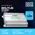 thumbnail image 3 of Hifonics Brutus BG 520 Watt 4 Channel Amplifier with Built-In UV Meter, Silver, 3 of 13