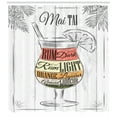 thumbnail image 3 of Ambesonne Alcohol Shower Curtain, Exotic Mai Tai Cocktail, 69"Wx70"L, Multicolor, 3 of 3