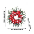 thumbnail image 3 of Cififendec Christmas Candle Ring Wreath, 9.84", Small Table Center Greenery Ring for Pillar Candle Tabletop Styling & Tiered Tray Seasonal Accent Decoration Layout, 3 of 5