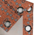 thumbnail image 4 of Ambesonne African Grommet Curtain, Ornaments, 50" x 96", Orange Black White, 4 of 6