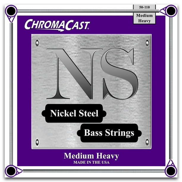 Cordes de guitare basse ChromaCast Nickel Steel, calibre moyen