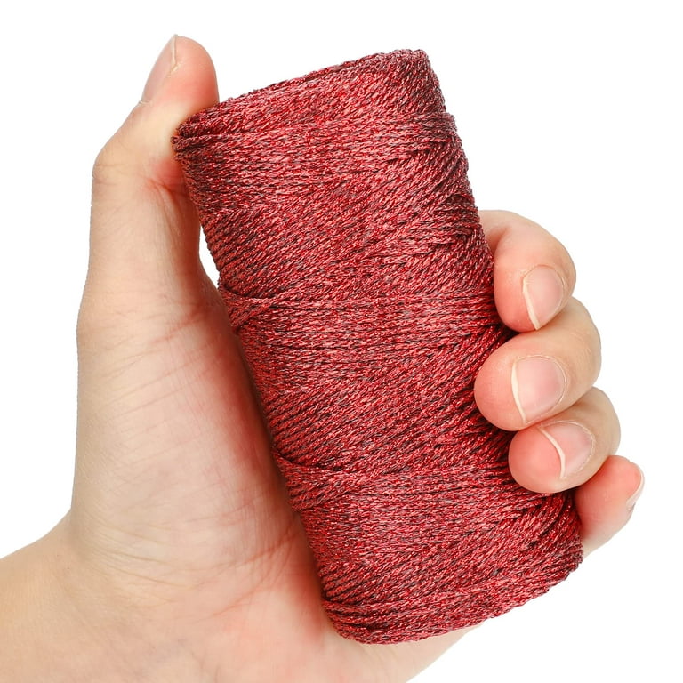 100M/110 Yards Decorative Metallic Bakers Twine Red String Cord Christmas  Craft Twine for DIY Crafts & Gift Wrapping