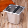 thumbnail image 3 of Stainless Steel Coffee Residue Knock Box Coffee Grounds Grind Bucket (B L), 3 of 6