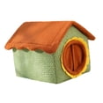 thumbnail image 4 of Almencla Maison pour Chat Rideau de Porte Intérieur Nid pour Chat Chaud Grotte Chaude pour Chaton Plancher Pelouses m, 4 of 8