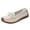 Beige, variant on Women's Loafers Flat Metal Buckle Comfortable Lightweight Loafers PU Leather Slip-on Outdoor Driving Moccasion Boat Shoes for Women White Women Sandal