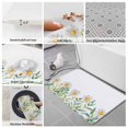 thumbnail image 6 of Daisy Flower Bath Mat 3 Piece Bathroom Rug Set, Garden Floral Green Leaf Summer Spring Non Slip Bath Rug Contour Mat and Toilet Lid Cover, Absorbent Shower Mats Soft Bath Rugs and Mats Sets, 6 of 8