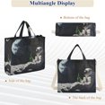 thumbnail image 6 of FORMRS Womens Corduroy Tote Bag Crossbody Shoulder Handbag with Pocket, Sitting on The Moon, 6 of 7