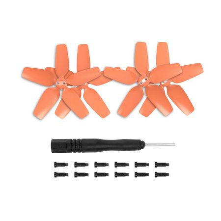 4Pcs Colorful Low Noise Drone Accessories Drone Props Propeller Wing Fans Replacement ORANGE