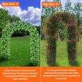 thumbnail image 7 of Heyfurni 8ft White Metal Garden Wedding Arch, Garden Trellis for Climbing Plants, 7 of 7