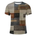 thumbnail image 4 of Birdeem Chemises pour Hommes Mode Hommes Confortables Imprimés Manches Courtes Col Rond Blouses Chemises, 4 of 12