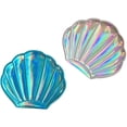 thumbnail image 1 of MasteelfCA 2 Pcs Miroir Portable Forme Coquille Colorée Miroir Grossissement Double Face Miroir de Maquillage Compact, 1 of 8