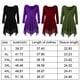 thumbnail image 2 of Vestido corto de empalme de encaje de talla grande para mujer Blusa de manga larga sexy Top informal de trabajo Vogacara AP1427-13B, 2 of 7
