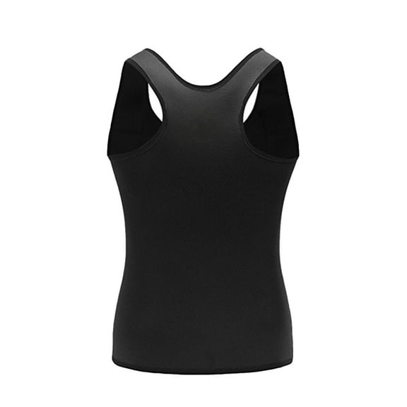 FELTECHELECTR L Size Men Fitness Vest Breathable Sweat Induction Posture Support Workout Shapewear 1Pcs