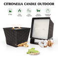 thumbnail image 3 of Giphtpoeet 2 Pack Citronella Candles Outdoor Large 28oz 2 Wicks Lemongrass Scented Soy Wax Candle for Indoor Outside, 3 of 10