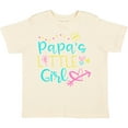 thumbnail image 3 of Inktastic Papa's Little Girl with Hearts Flower and Butterfly Girls Toddler T-Shirt, 3 of 5