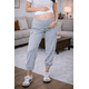 thumbnail image 4 of Jogger de Maternidad Casual algodón Ajustable Almacenes Mario Color Gris Talla Unitalla, 4 of 5