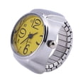 thumbnail image 1 of EeaseMX Reloj de pulsera unisex de acero inoxidable elástico y creativo, de cuarzo, para hombre, mujer y pareja (amarillo), 1 of 7