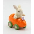 thumbnail image 1 of Conejo de cerámica fina en carrito de zanahoria Salero y pimentero 4 1/4" L, 1 of 9