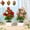 3Pcs Simulation Fence Tree Under $5 a1, variant on Usloyux Artificial Fruit Tree Flower Potted Bonsai, 9 Headed Simulation Fence Pot Decorations, Plastic Planter Box for Indoor Outdoor Garden Patio Fence Balcony Display