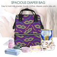 thumbnail image 5 of Daiia Carnival Masks and Beads Large Capacity Baby Bag Waterproof Stylish Diaper Bag Mummy Backpack Adjustable Straps Diaper BagBaby Essentials Bag, 5 of 6