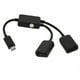 thumbnail image 5 of 2X Micro-USB Cable de Host, Micro-USB Macho A 2X Tipo A Doble USB Hembra Adaptador Otg Hub Convertidor para Android Tableta Pc Y TeléFono Inteligente Negro, 5 of 5