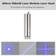thumbnail image 3 of Posicionador de la máquina de grabado 405nm 500mW Módulo láser de línea roja Cabezal láser Módulo de grupo láser industrial Longitud focal ajustable Grabado láser Línea de pieza de bricolaje Punt, 3 of 7